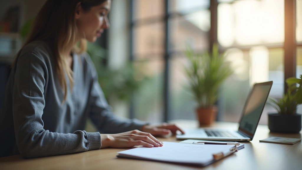 Personne travaillant sur un ordinateur portable dans un environnement de coworking moderne avec plusieurs écrans